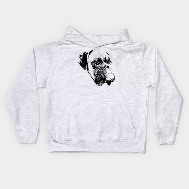 Boxer Dog - Boxer Christmas Kids Hoodie by DoggyStyles